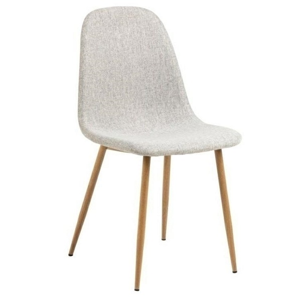 Krzesło Celia szare jasne/ naturalne - ACTONA